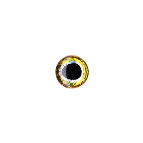 3D eyes oval pupill 5 mm (28 units) color gold / silver