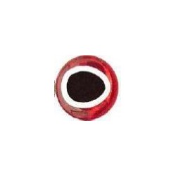 3D eyes oval pupill 5 mm (28 units) color red / silver