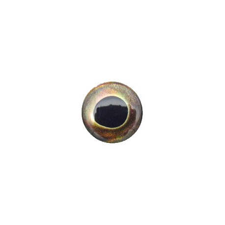 Nouveaux Yeux 3D realistes 10 mm (plaquette de 20 unités) coloris brown